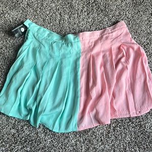 In Control Clothing School Girl Pastel Color Block Skirt [PLUS]